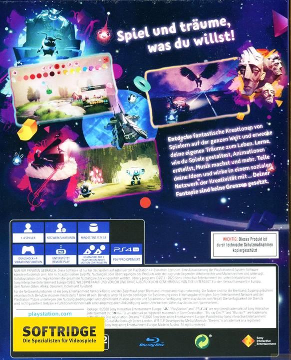 Immagine prodotto Sony Dreams (PS4, Multilingue)