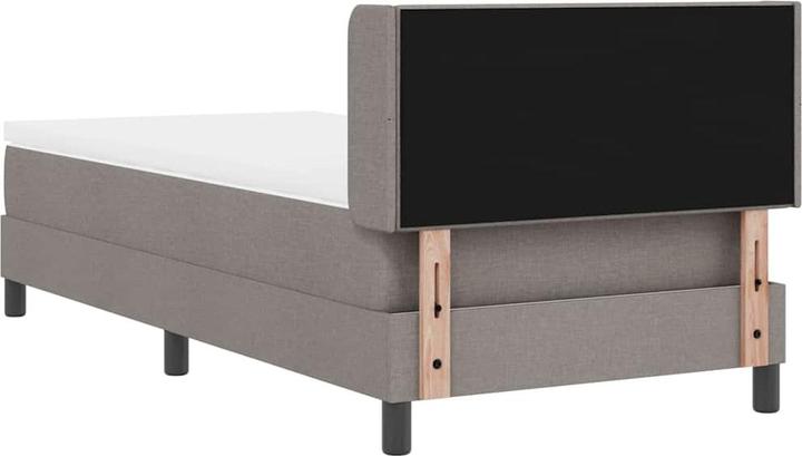 Produktbild VidaXL Boxspringbett Mit Matratze Stoff Taupe (90 x 190 cm)
