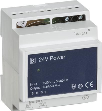 Produktbild LK IHC Control strømforsyning 15 WIHC strømforsyning er en 15 W, 24 Vd.c. stabiliseret