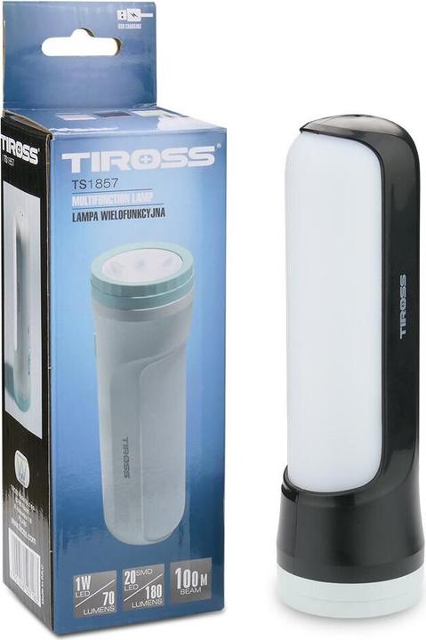 Produktbild Tiross LATARKA ŁADOWALNA LED 1W LED COB TS1857 (180 lm)