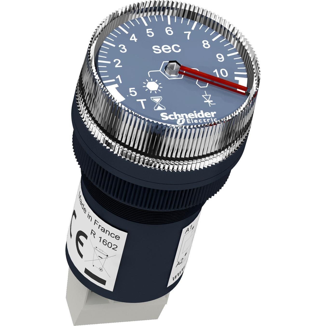 Schneider Electric Timer da pannello 0,5s a 10s, 100-240V, Relais