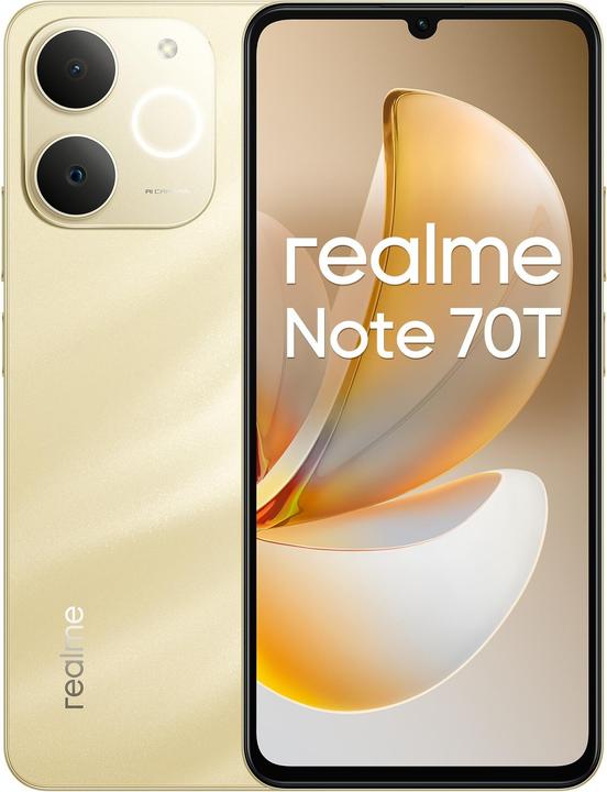 Realme NOTE 70T 4-128G:Beach Gold SIMフリー realme Note 70T Dual Sim 4GB RAM 128GB - Gold - buy at Galaxus