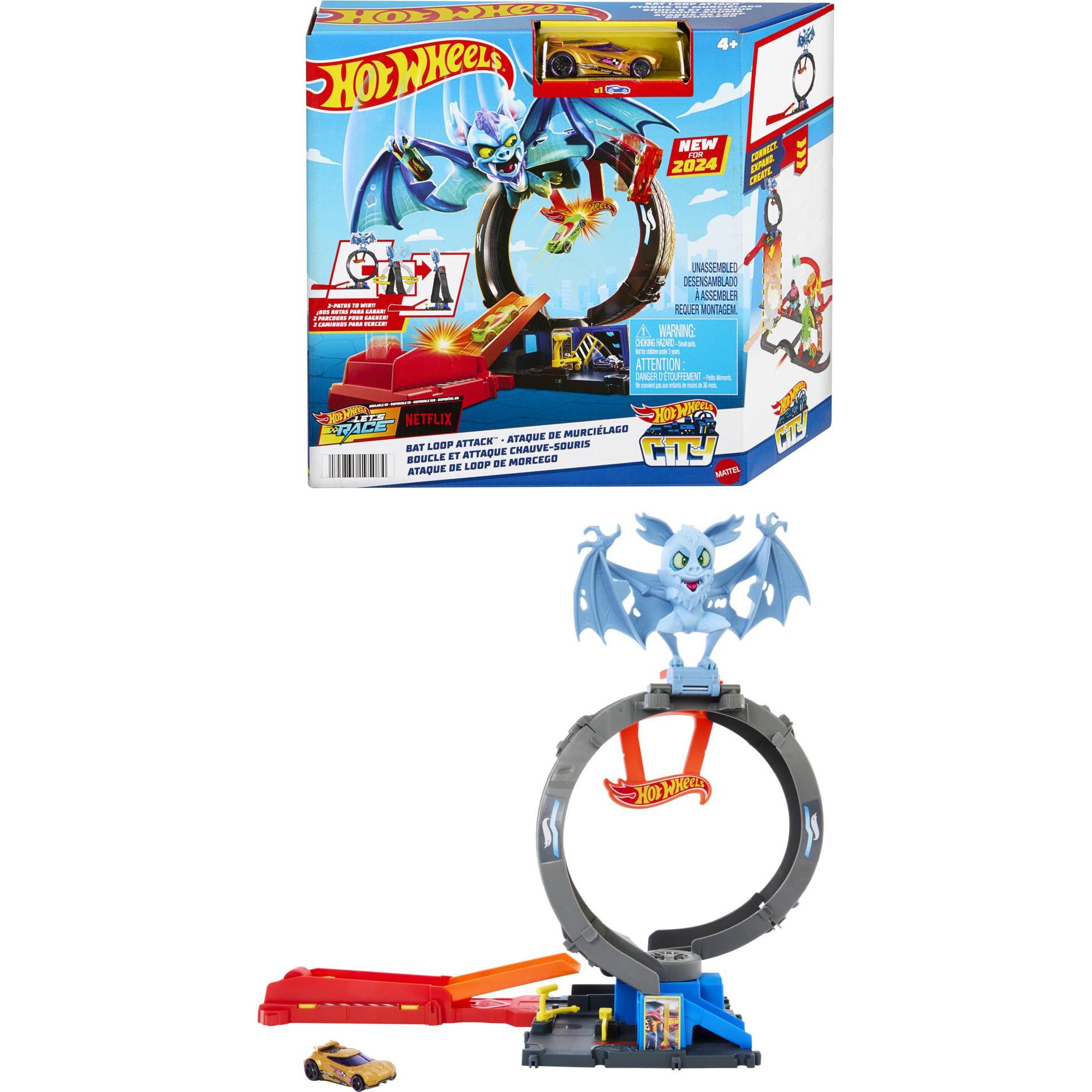 Hot Wheels City Nemesis Bat vs Tire Shop