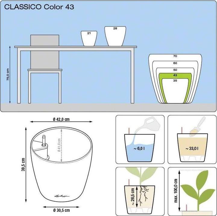 Actual product image Lechuza Classico Color