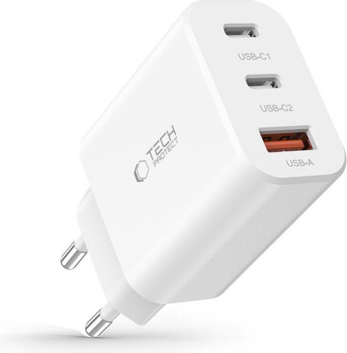 Actual product image Tech-Protect Network Charger (30 W, 3 ports)