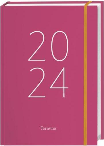 Image du produit Agenda / organiseur journalier A6, rose 2024 (Allemand)