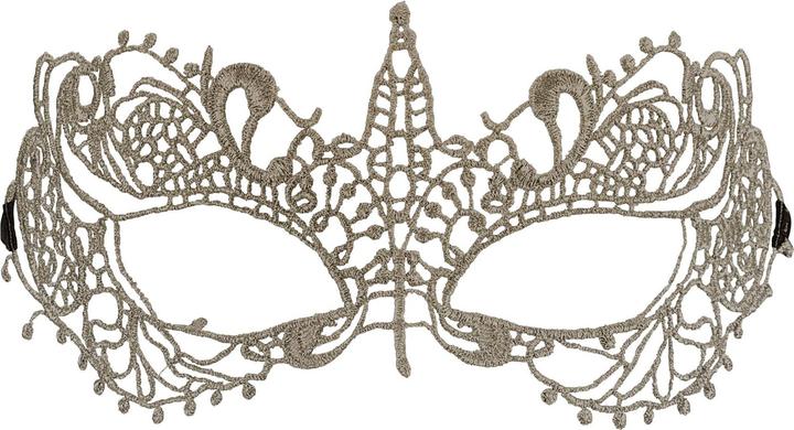 Actual product image Widmann Spitzenmaske mattgold - Karneval Faschingsmaske