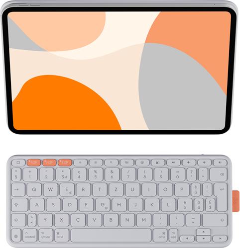 Produktbild Logitech Flip Folio Pale Grey (Schweiz, Apple iPad Air 11 2024, Apple iPad Air 11 2025, Apple iPad Air 2022, Apple iPad Pro 11 2024)