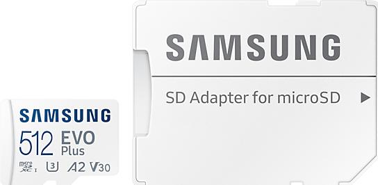 Produktbild Samsung EVO Plus (512 GB, microSDXC, U3, UHS-I)