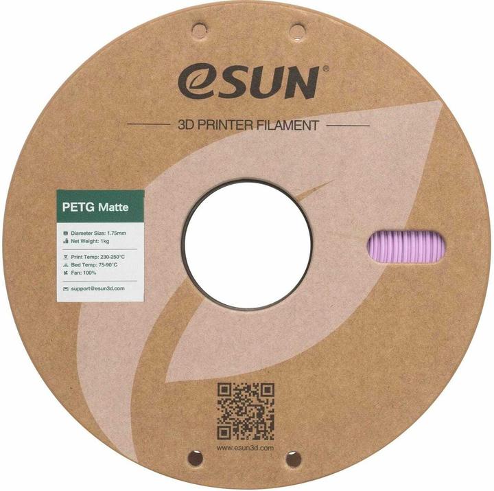 Immagine prodotto eSUN Filament PETG-Matte Lila 1.75 mm 1 kg (PETG, 1.75 mm, 1000 g)