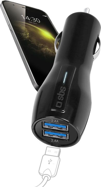 Actual product image SBS Car Charger with 2 USB Outputs