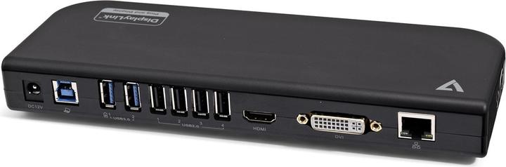 Actual product image V7 USB Docking Station Dualdisplay (USB-A, 6 ports)