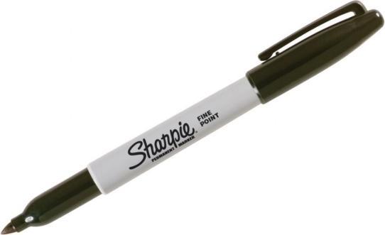 Immagine prodotto Sharpie Marcatore permanente punta del proiettile da 0,9 mm, fine, nero (12 x)
