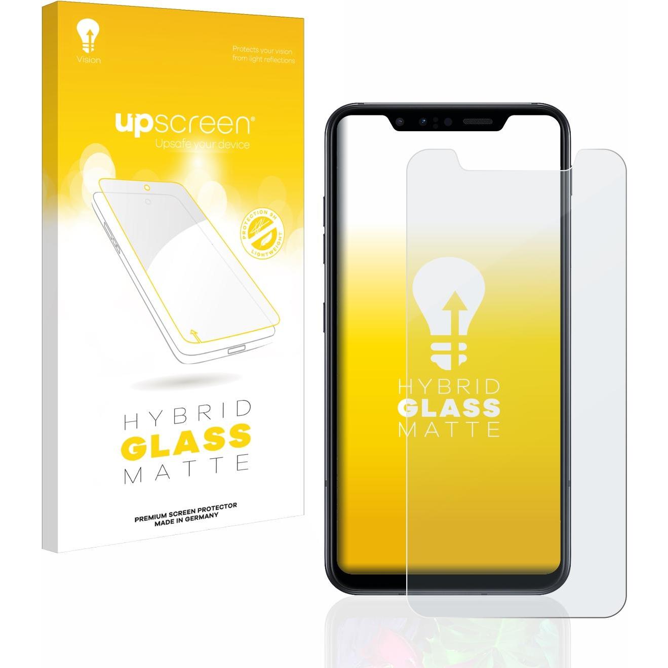 upscreen Reflection Shield Panzerglasfolie Matt (1 Stück, LG G8s ThinQ), Smartphone Schutzfolie, Grau