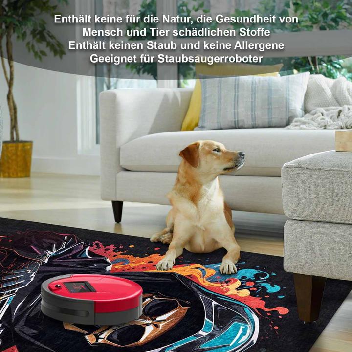 Actual product image Bamyum Power Bedruckter Gaming Teppich Chenille-Druck Maschinell Hergestellt 120 x 180 cm (120 x 180 cm)