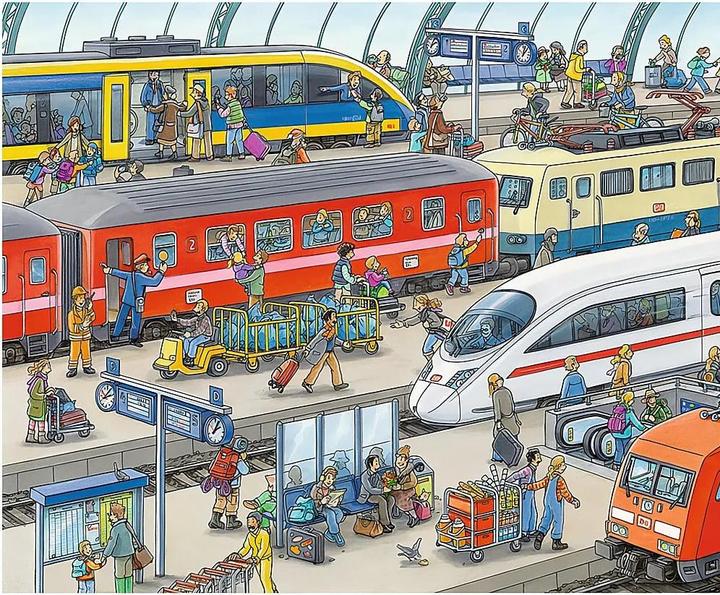 Image du produit Ravensburger Tumulte à la gare (24 pièces)