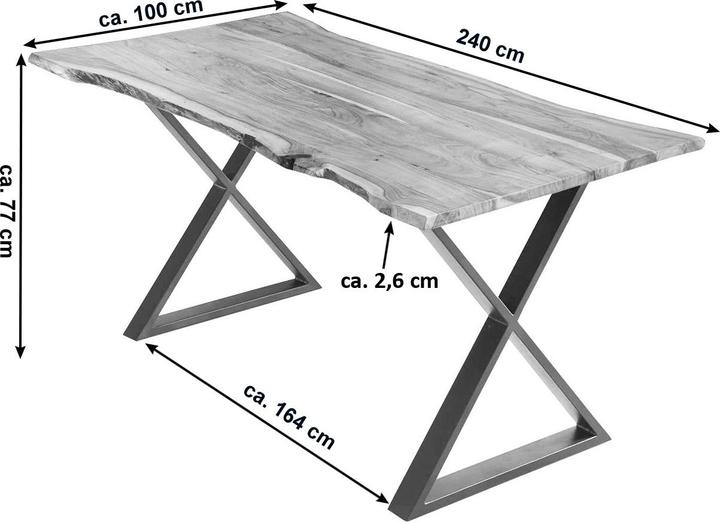 Actual product image SAM Kasimir (240 x 100 x 77 cm)