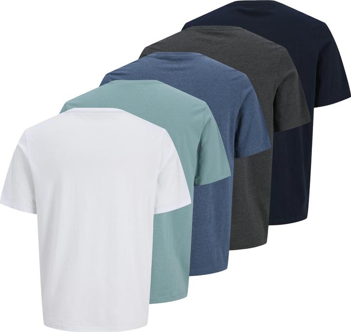 Actual product image Jack & Jones Jjepaulos Tee Ss Crew Neck 5pk Mp (XXL)