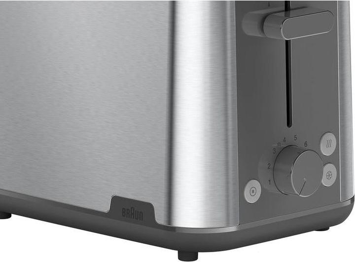 Immagine prodotto Braun Toaster PurShine HT 1510 GY (edelstahl/grau, 900 Watt, f?r 2 Scheiben Toast)