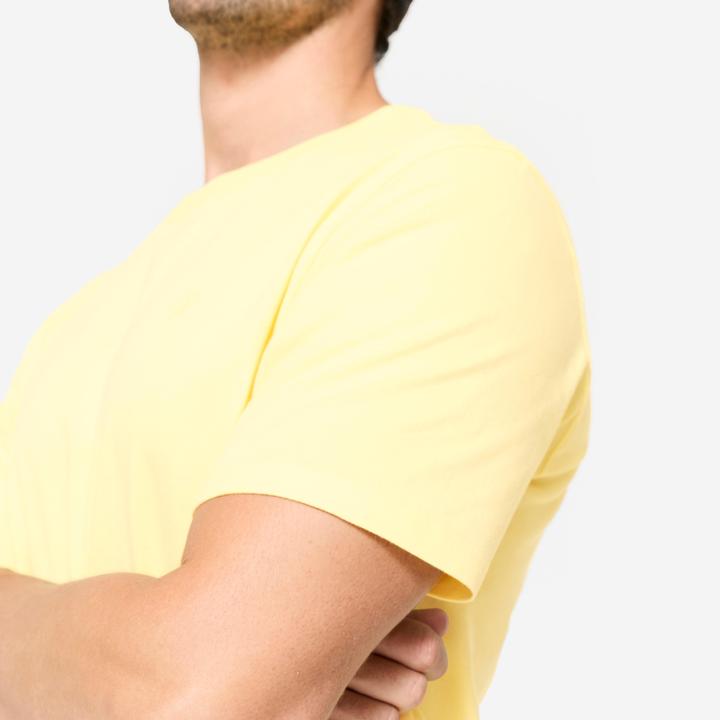 Produktbild Domyos T-Shirt Herren atmungsaktiv - pastellgelb (L)