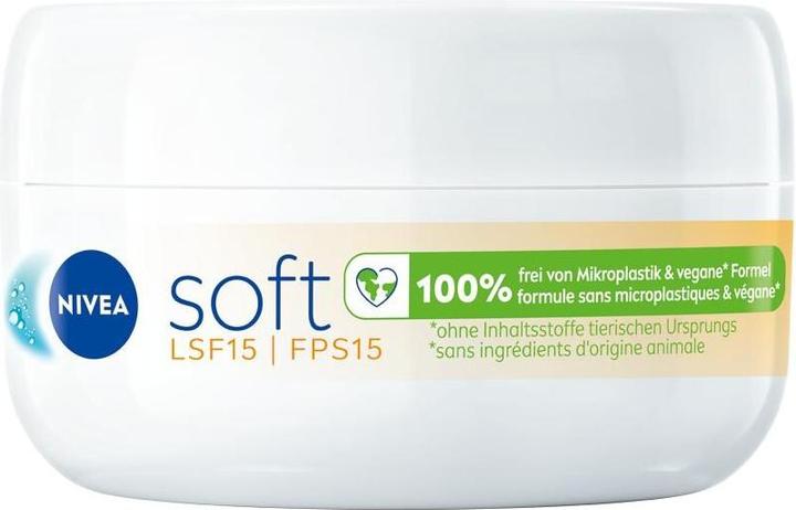 Image du produit NIVEA Soft Daily UV erfrischende Feuchtigkeitscreme Topf LSF 15 (Crème pour le corps, 100 ml)