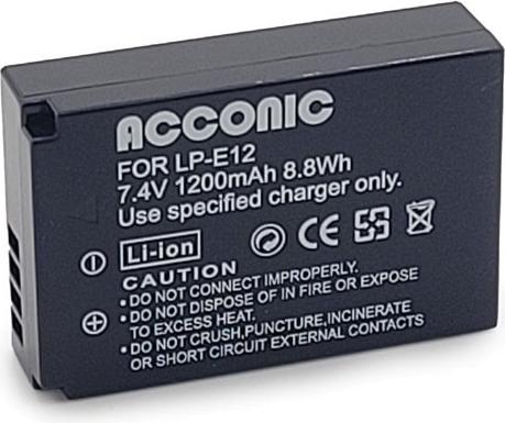 Acconic Akku f. Canon LP-E12 EOS 100D M (Kamera Akku)