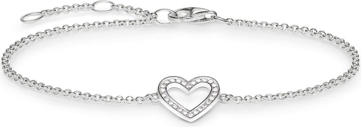 Thomas Sabo Armband Herz (19.50 cm, 925er Silber)