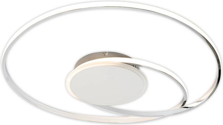 Produktbild Lindby Dorle LED-Deckenleuchte, chrom, Ø 60 cm (2980 lm)