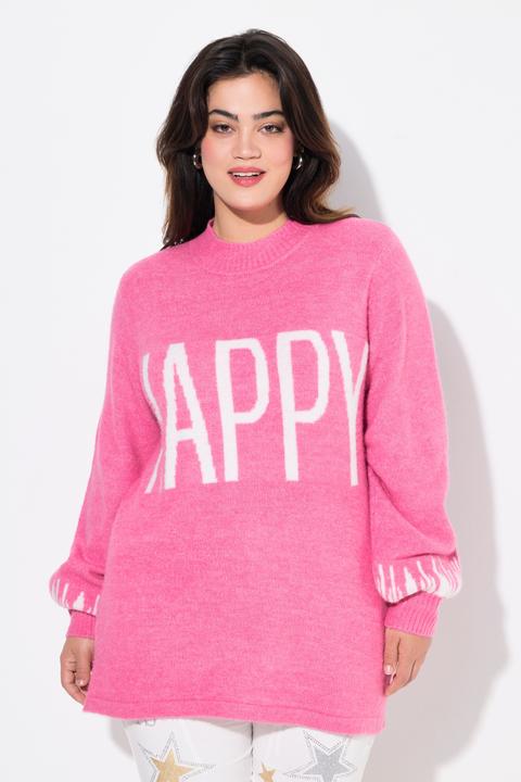 Produktbild Angel of Style Pullover, HAPPY-Statement, Ballon-Langarm (50, 52)
