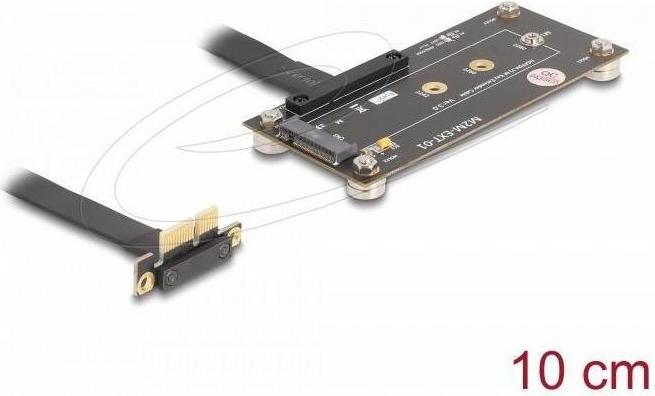 Actual product image Delock Adapter PCIe 3.0 x1 Stecker 90° gewinkelt zu M.2 Key