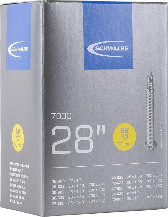 Actual product image Schwalbe SV17 (Presta (SV), 28", 60 mm)