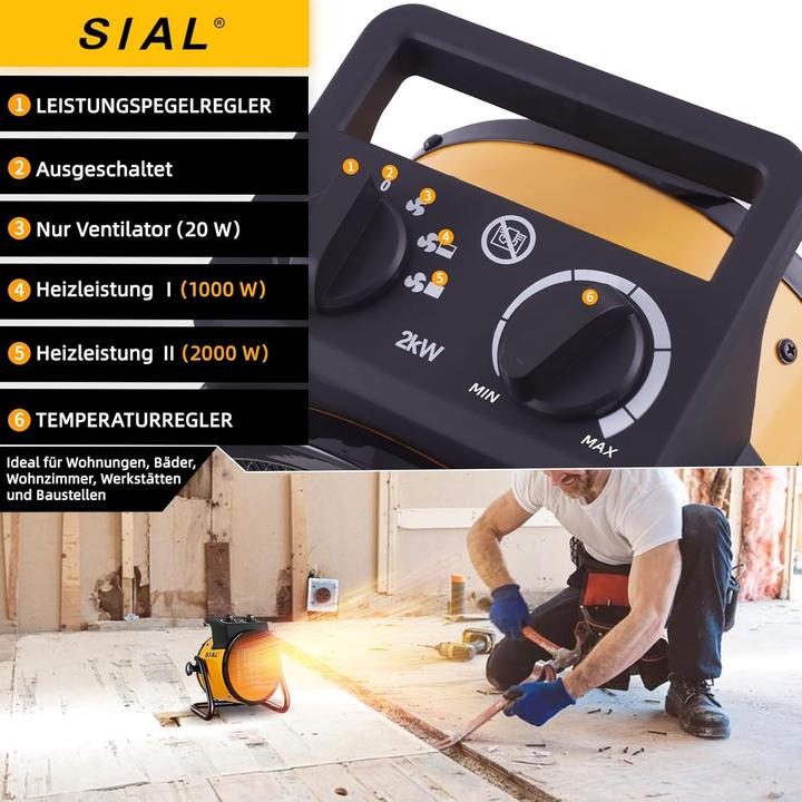 Produktbild Sial Heizlüfter P2 (2000 W)