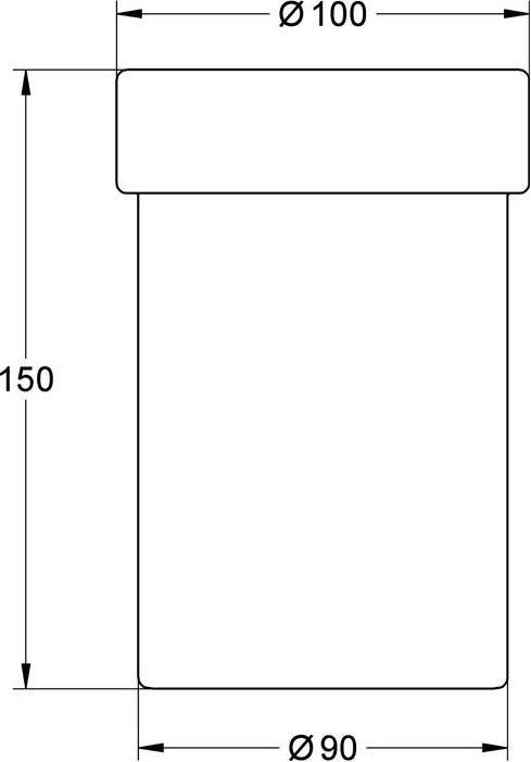 Produktbild Grohe Ersatzglas TENSO für Toilettenbürstengarnitur 40 298