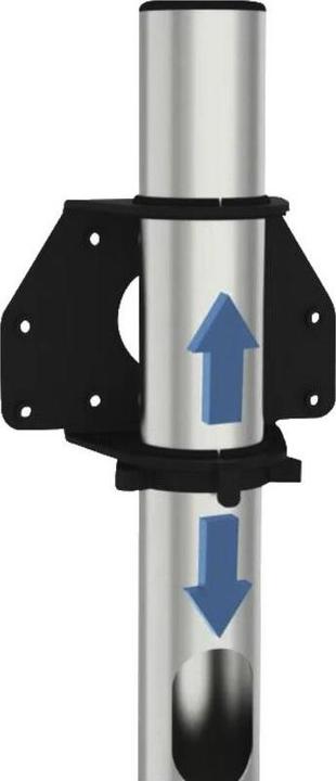 Image du produit Cavus SPHERE100S44 Support TV rond 32 - 65 pouces Colonne 1000 mm, acier inoxydable (65", 35 kg)