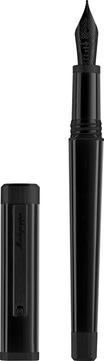 Produktbild Montegrappa ISZ4I34C QUATTRO FÜLLFEDERHALTER, ULTRASCHWARZES PL., M, 14K