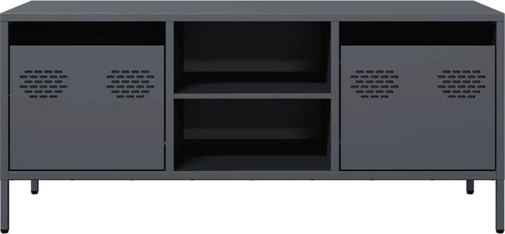 Produktbild vidaXL TV Schrank Fernsehtisch Fernsehschrank Lowboard TV Möbel Anthrazit Stahl (101.5 x 39 x 43.5 cm)