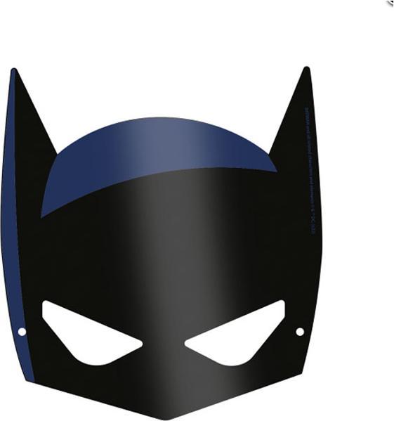 Produktbild Amscan 8 Masken Batman Papier