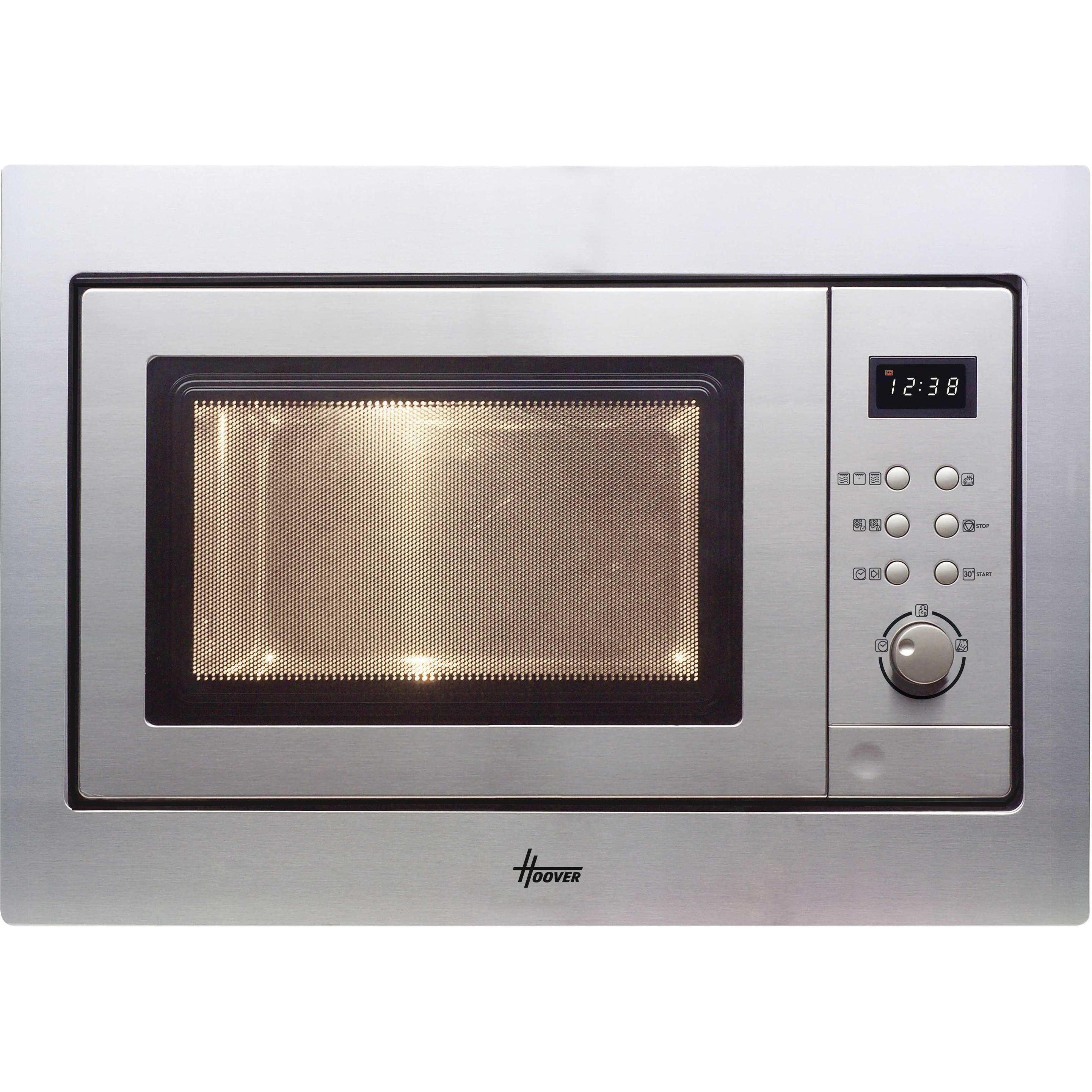 Hoover H-MICROWAVE 100 HMG281X Da incasso Microonde con grill 28 L 900 W Acciaio inossidabile, Forno a microonde, Argento