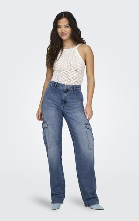Produktbild Only Gerade geschnitten Hohe Taille Jeans Straight-Fit jeans (W29/L32)