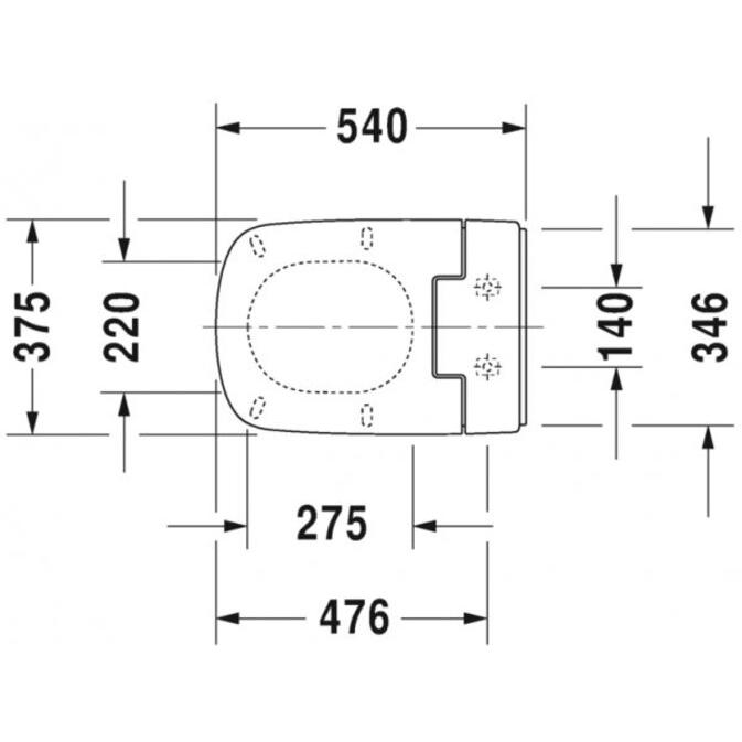Thumbnail - Duravit, WC Deckel, Dusch-WC-Sitz SensoWash für DuraStyle weiss mit Absenkautomatik 611200002304300