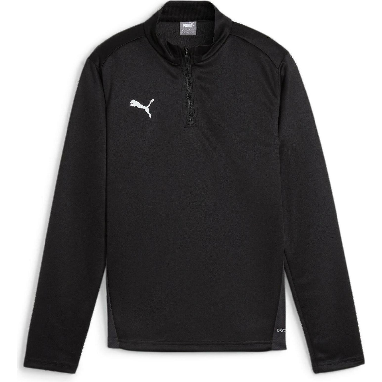 Puma, Jungen, Sportshirt, teamGOAL Training 1/4 Zip Top Jr (L), Schwarz, L