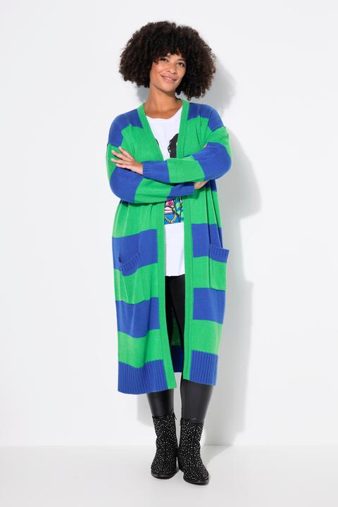 Produktbild Angel of Style Long-Strickjacke, Straight Fit, Blockstreifen (46, 48)