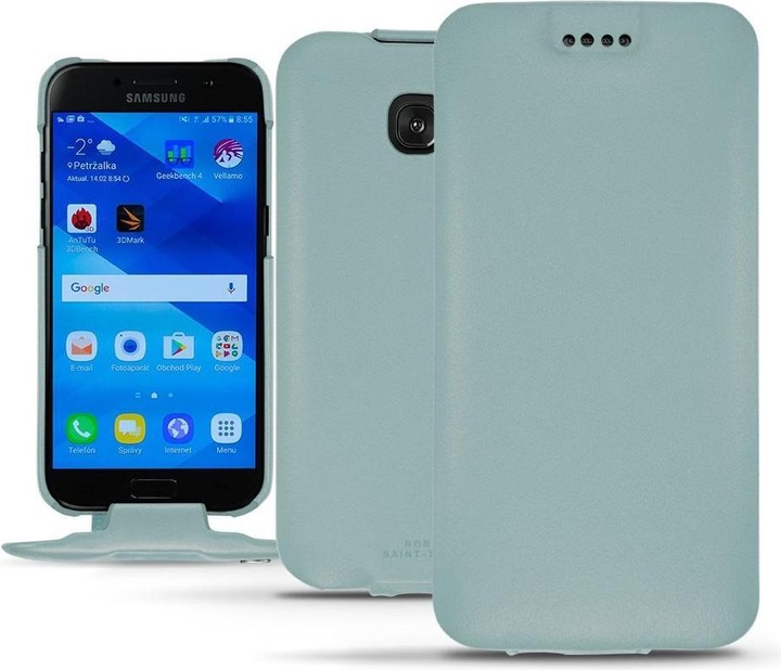 Noreve Lederschutzhülle vertikal (Samsung Galaxy A3 (2017))