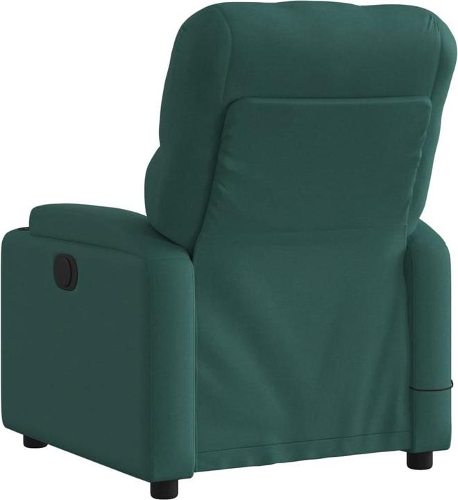 Image du produit vidaXL Fauteuil de massage Fauteuil de relaxation électrique Vert foncé Tissu