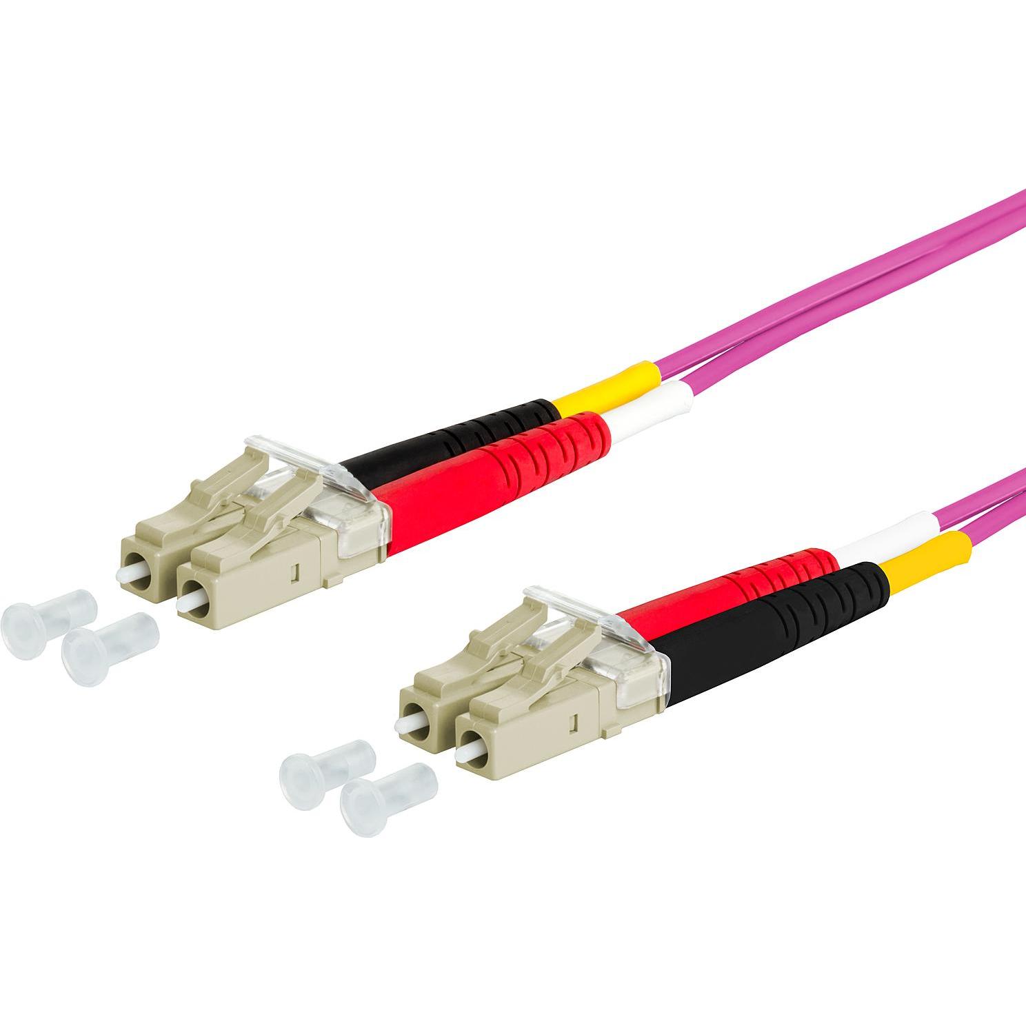 Metz Connect OpDAT Patchkabel LC-D/LC-D OM4, 7,0 m (CAT6, 7 m), Netzwerkkabel