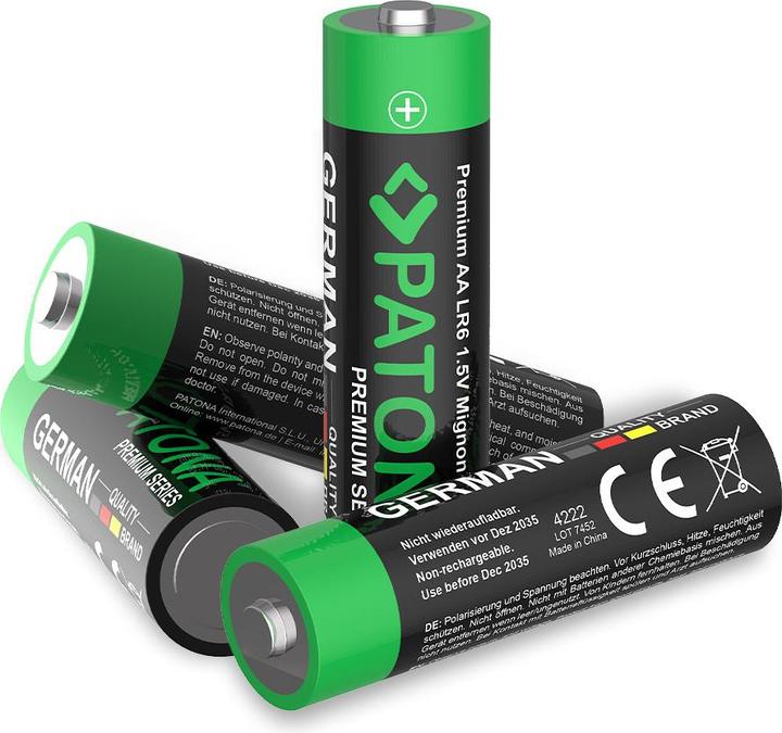 Image du produit Patona Batteries Replacement Alkaline AA Mignon 10Pack (10 pcs, AA, 3000 mAh)