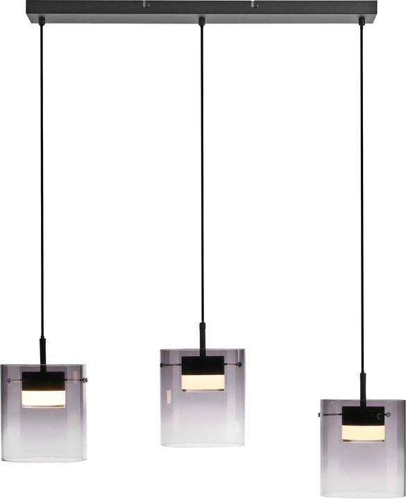 Actual product image Just Light LED-Pendelleuchte 14043-18, 7,5W, 800lm, 3000K, schwarz (800 lm)