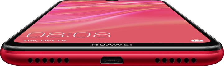Actual product image Huawei Y7 2019 coral red (32 GB, Red, 6.26", Hybrid Dual SIM, 4G)
