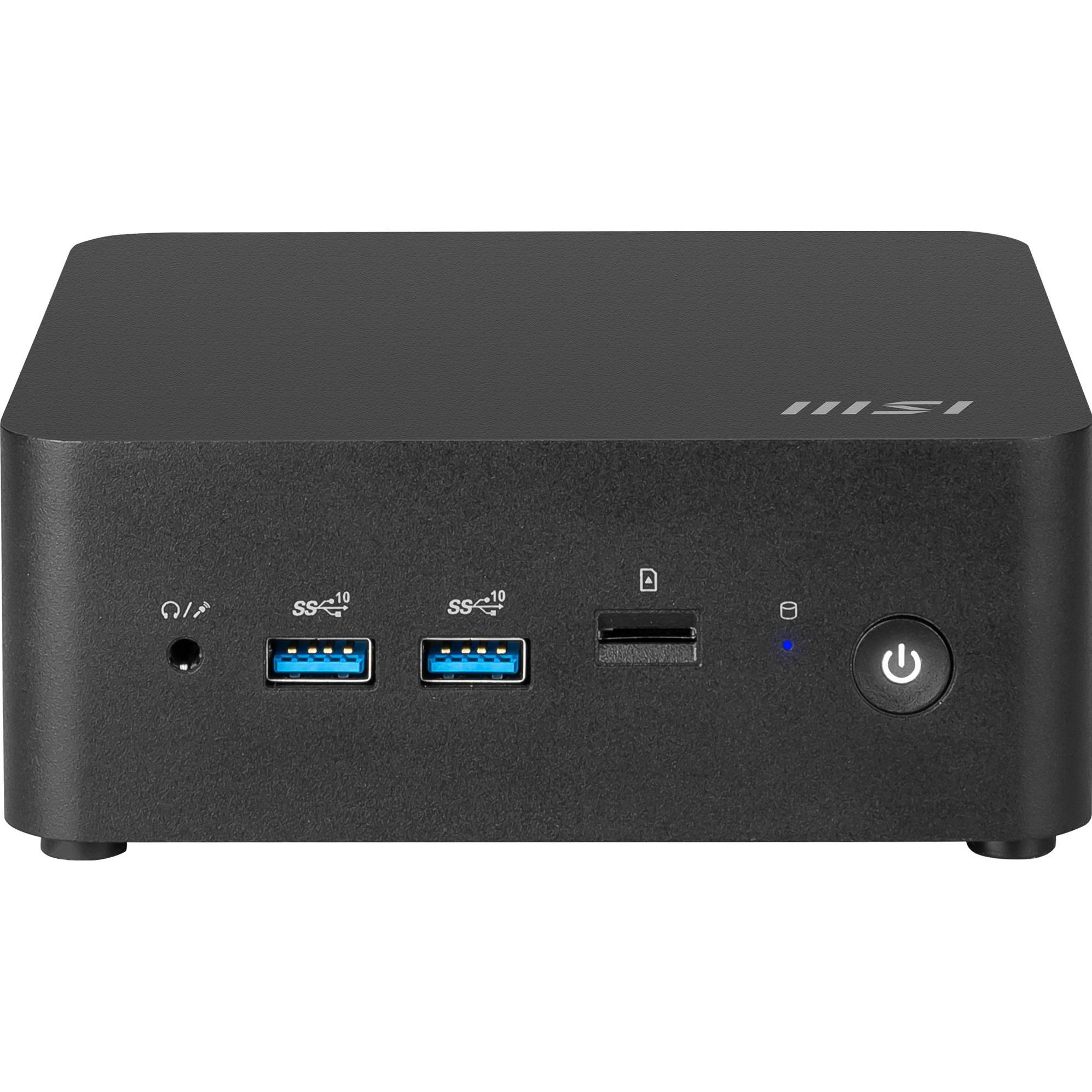 MSI Cubi NUC 1MG (Ohne Betriebssystem) (Intel Core 7 150U, 16 GB, 512 GB, Intel UHD Graphics), PC, Schwarz