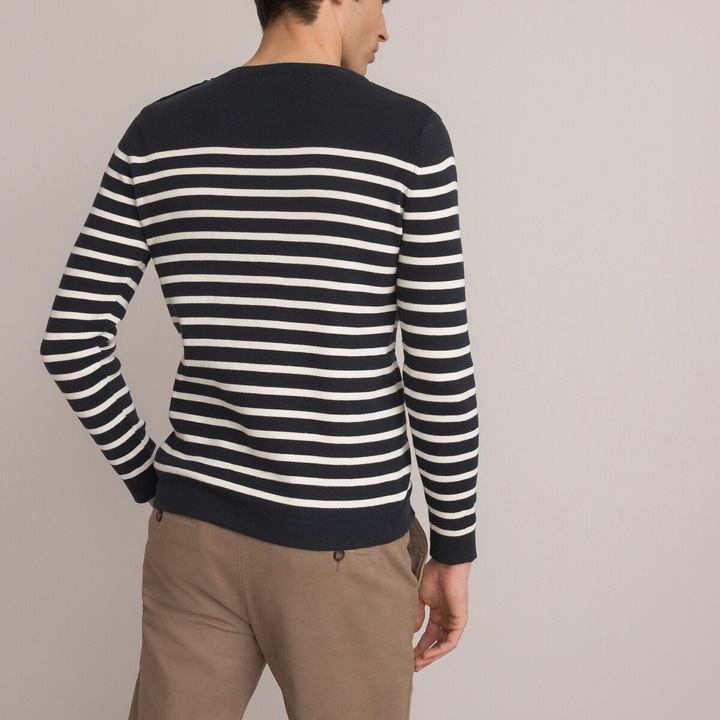 Image du produit La Redoute Collections Pull marin en coton biologique (S)